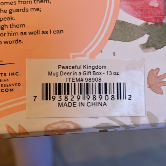 New Peaceful Kingdom Deer Mug 13oz - Picture 8 of 8